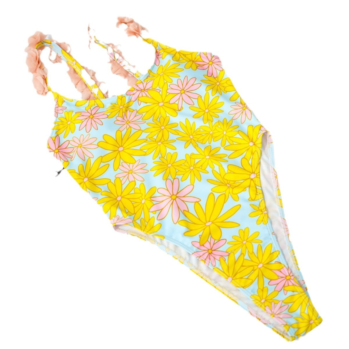 Damen Einteiler Badeanzug mit floralen Rüschendetails R&B