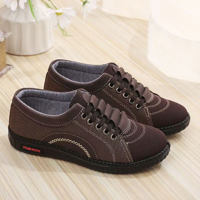 Damen modische Freizeit-Sneaker mit elastischen Schnürsenkeln R&B