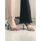 Damen elegante Sandalen mit zierlichen Strassverzierungen R&B