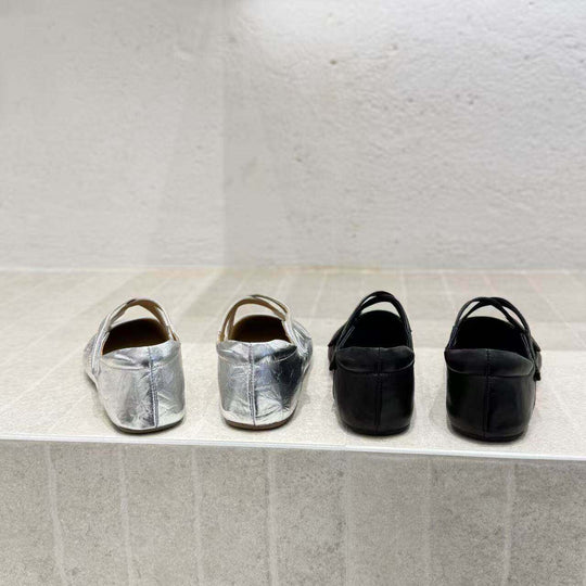 Damen Ballerinas mit verstellbarem Riemchen und elastischer Innensohle R&B