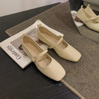 Damen Ballerinas mit elegantem Riemchen und hochwertiger Oberflächenstruktur R&B