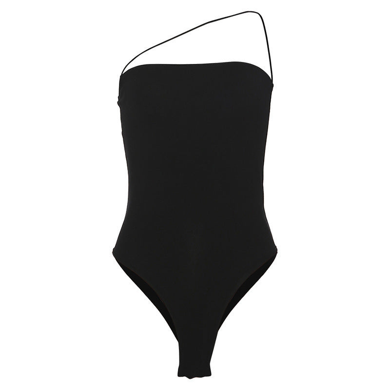Damen Einseitiger Badeanzug mit figurbetonender Silhouette R&B
