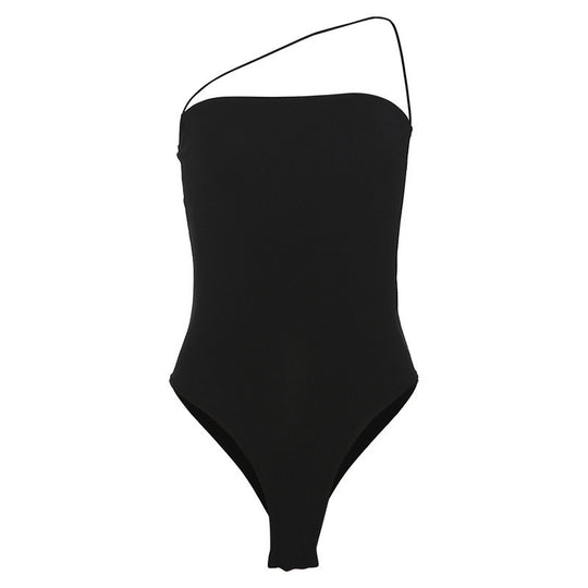Damen Einseitiger Badeanzug mit figurbetonender Silhouette R&B