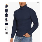 Herren Stehkragen Pullover aus ribbeltem Strick R&B