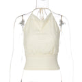 Damen Halter-Top mit raffiniertem Stoffmix R&B