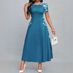 Damen Strandkleid mit floralem Design und fließendem Schnitt R&B