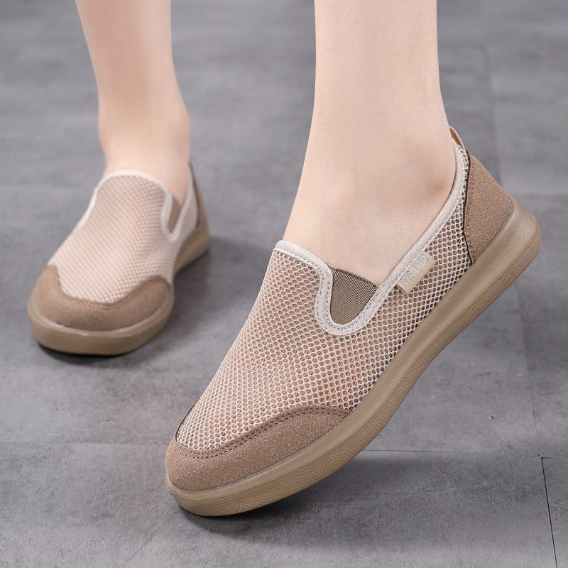 Damen Atmungsaktive Slip-On Schuhe aus Netzmaterial