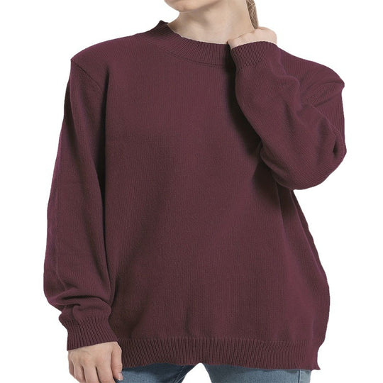 Damen Grobstrickpullover mit schmalem Rollkragen und modernem Schnitt R&B