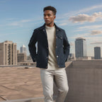 Herren lässige Baumwolljacke im Worker-Stil R&B