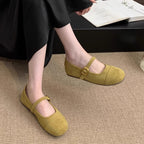 Damen Ballerinas mit verstellbarem Riemen und weichem Innenfutter R&B