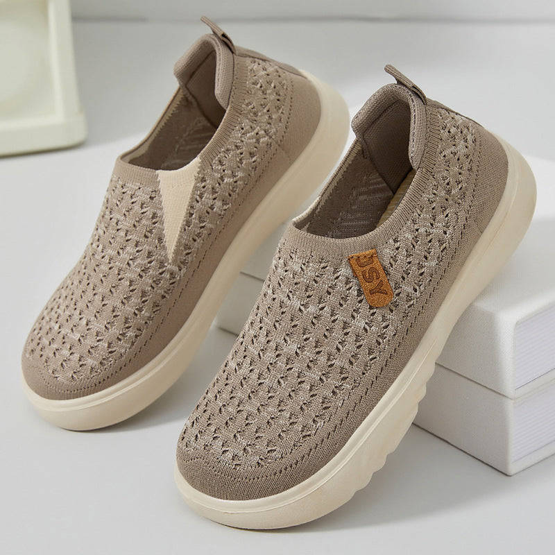 Damen Bequeme Slip-On Freizeitschuhe R&B