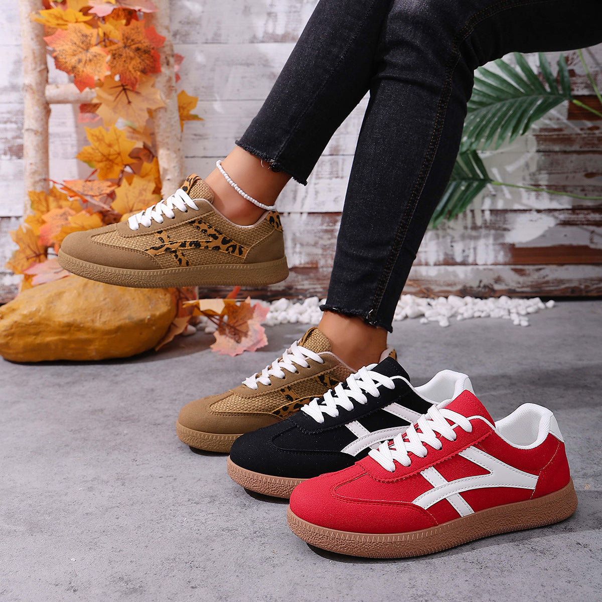 Damen Sportliche Sneakers mit leichtem Obermaterial und rutschfester Sohle R&B