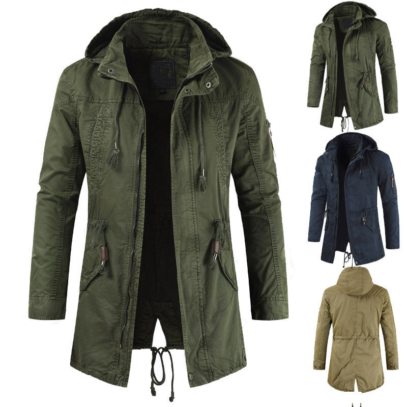 Herren Funktionsjacke mit praktischem Reißverschluss und verstellbarer Kapuze R&B