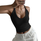 Damen Sportliches Trägershirt mit modischem Bicolor-Design R&B