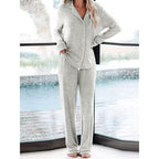 Damen Schlafanzug-Set aus weichem, atmungsaktivem Material R&B