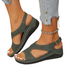 Damen Komfortable und atmungsaktive Sandalen mit verstellbarem Riemen R&B