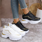 Damen Sportliche Sneaker mit modischem Metallic-Detail und dämpfender Sohle R&B