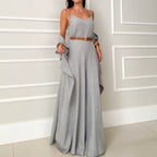 Damen Maxikleid mit asymmetrischem Saum R&B