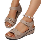 Damen Komfortable Sandalen mit verstellbarem Riemen und atmungsaktiver Sohle