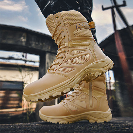 Damen High-Top Outdoor-Sicherheitsstiefel mit rutschfester Sohle und atmungsaktivem Obermaterial R&B