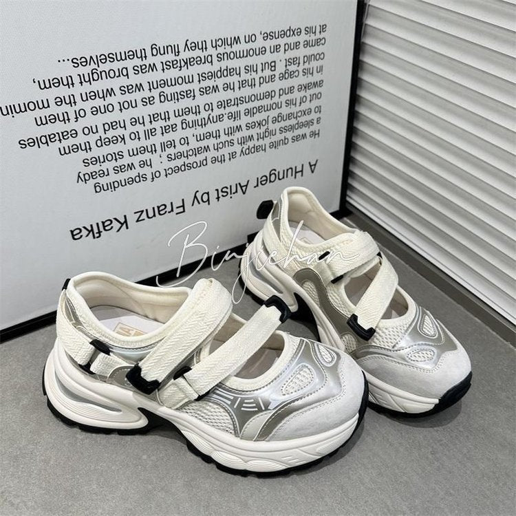 Damen Sportliche Sandalen mit verstellbaren Klettverschlüssen und dämpfender Sohle R&B