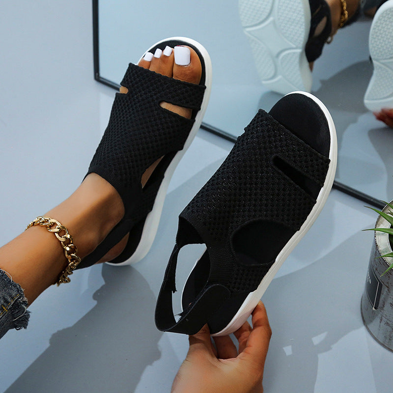 Damen Komfortable Sandalen mit atmungsaktivem Mesh-Obermaterial und rutschfester Sohle R&B