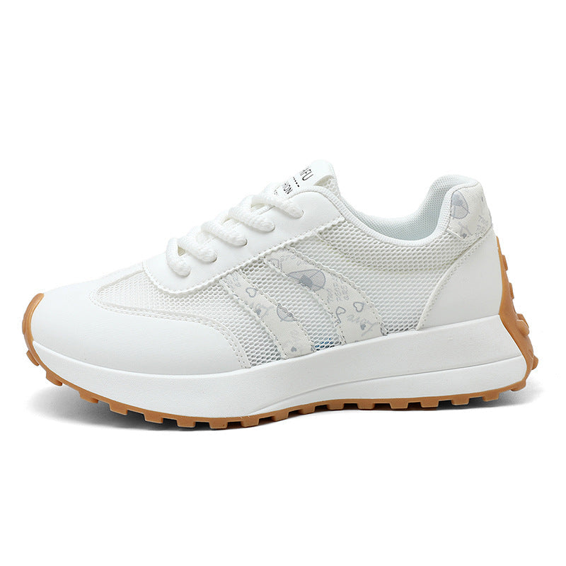 Damen sportliche Sneaker mit atmungsaktiver Mesh-Oberfläche und stoßdämpfendem Sohlenprofil R&B