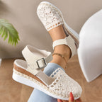Damen Keilsandaletten mit strapazierfähigem Riemendesign und atmungsaktivem Obermaterial R&B
