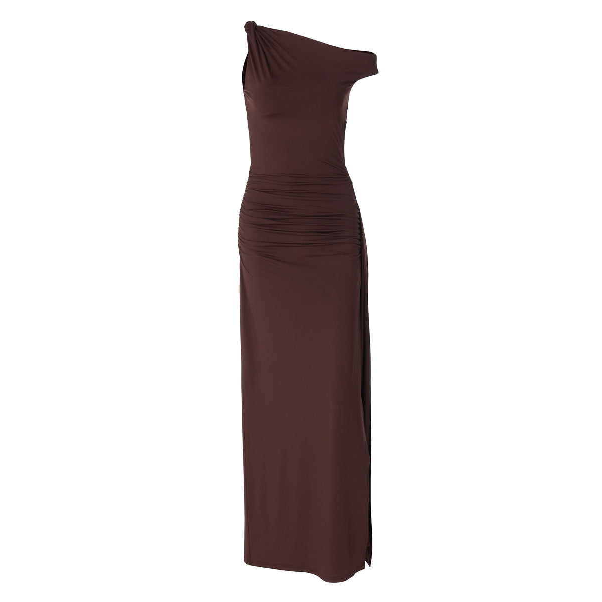 Damen Elegantes Wickelkleid mit gerafftem Einsatz R&B
