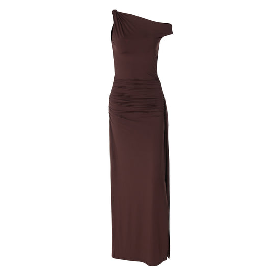 Damen Elegantes Wickelkleid mit gerafftem Einsatz R&B