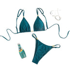 Damen Triangel-Bikini-Set mit raffinierten Schmuckakzenten R&B