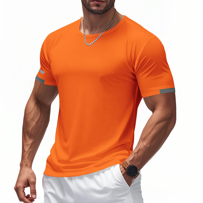 Herren Funktions-T-Shirt mit atmungsaktivem Design und reflektierenden Details R&B