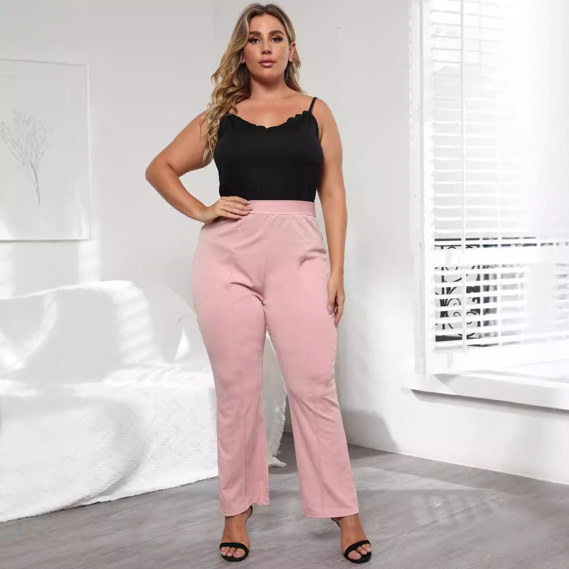 Damen Elegante Hochbundhose mit bequemem Schnitt R&B