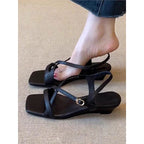Damen elegante Slingback Sandalen mit verstellbaren Riemchen R&B