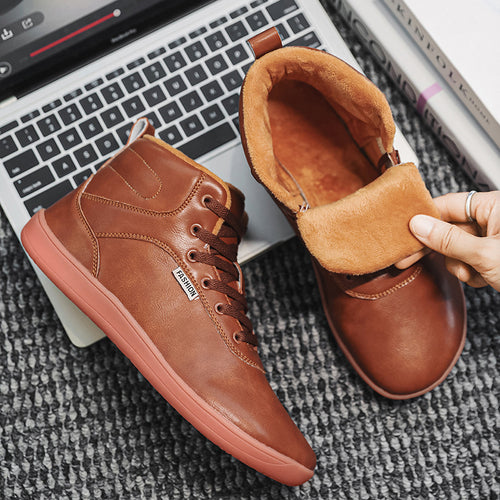 Damen Winterliche High-Top Sneakers mit isolierendem Innenfutter und rutschfester Sohle R&B