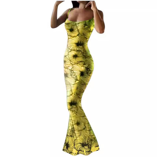 Damen Elegantes Maxikleid mit floralem Print R&B