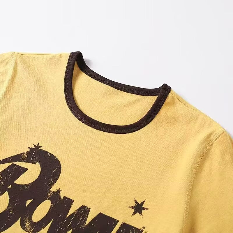 Damen Vintage T-Shirt mit Rundhalsausschnitt R&B