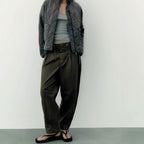 Damen gesteppte Utility-Jacke mit praktischen Taschen und hohem Kragen R&B