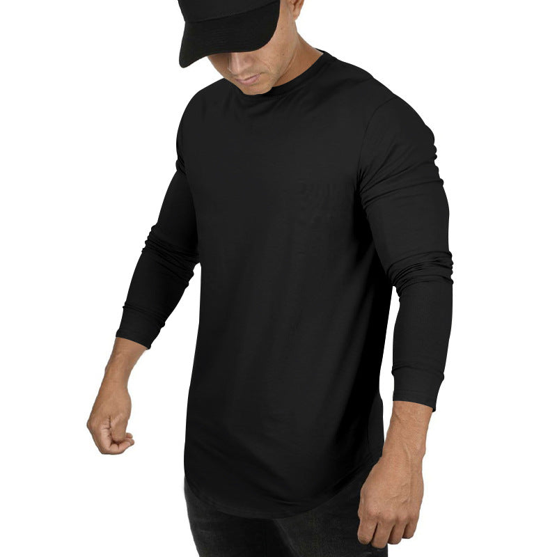 Herren Langarmshirt mit innovativem Schnitt und atmungsaktiver Struktur R&B