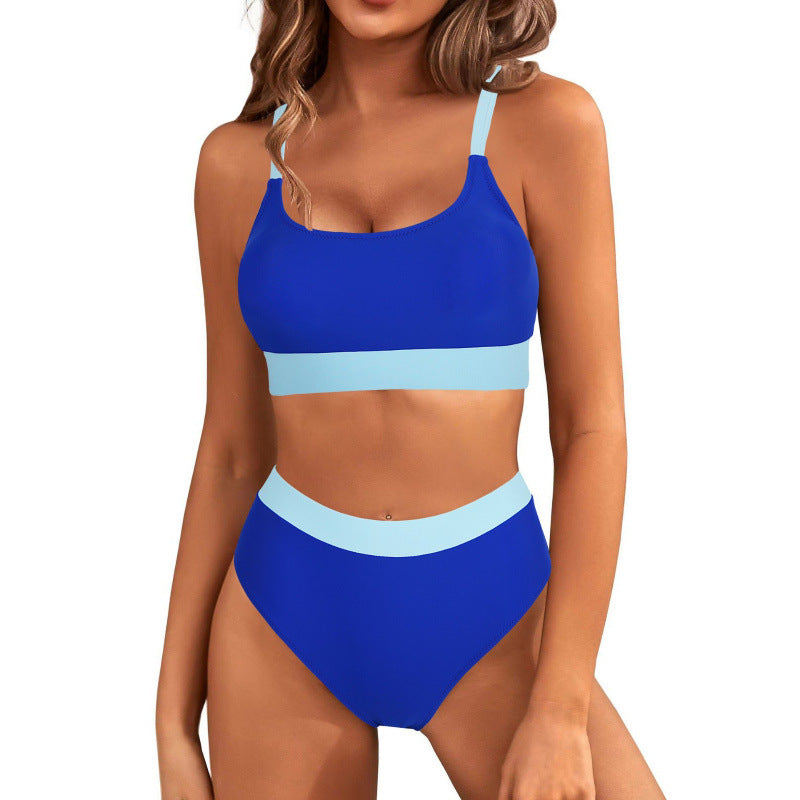 Damen Bikini-Set mit hohem Bund und sportlichem Schnitt R&B