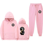 Damen Set aus Kapuzenpullover und Jogginghose mit einzigartigem Druck