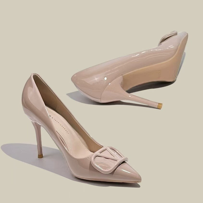 Damen elegante High Heels mit raffinierter Schleifenapplikation R&B