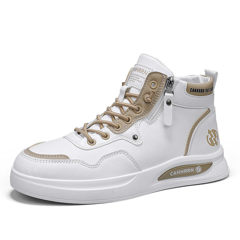 Herren Hohe Sneakers mit strapazierfähigem Obermaterial und seitlichem Reißverschluss R&B