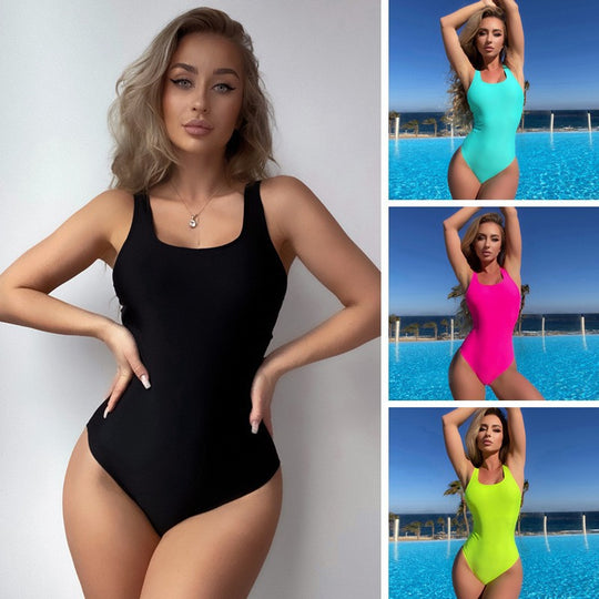 Damen Eleganter Einteiler Badeanzug R&B