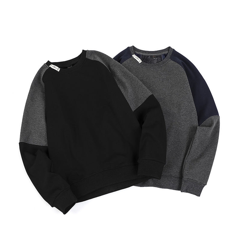 Herren modischer Sweatshirt mit Kontrastärmel Hedi-Mode