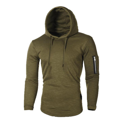 Herren Hoodie mit modernem Reißverschluss R&B