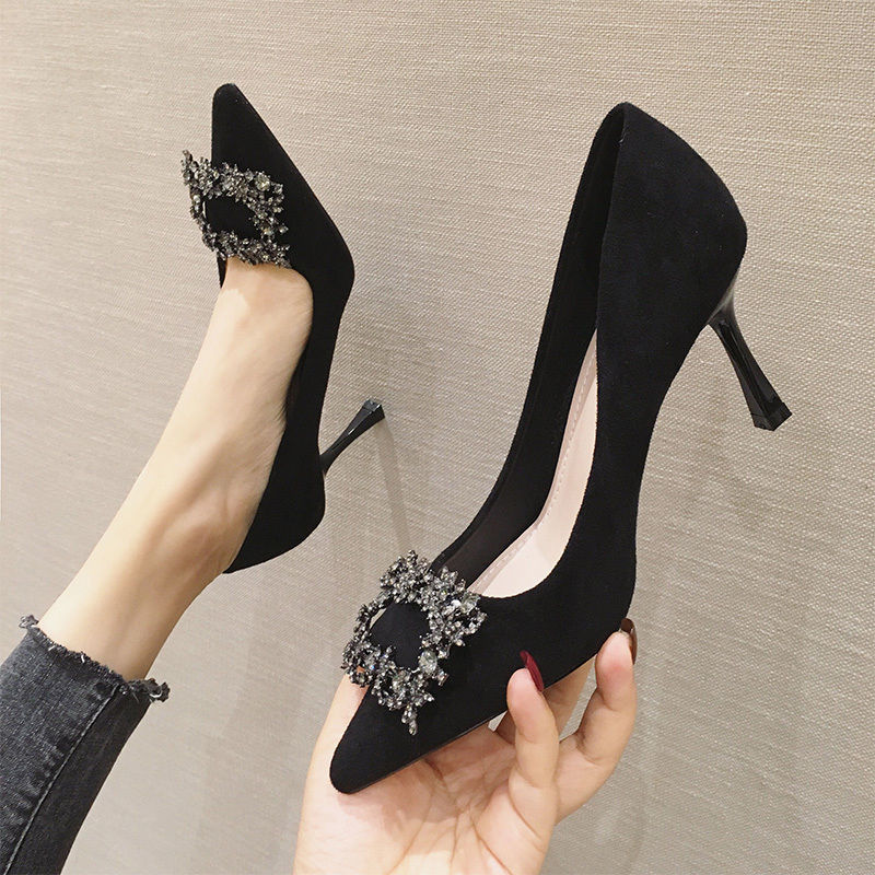 Damen Elegante Pumps mit glamouröser Schmuckapplikation R&B
