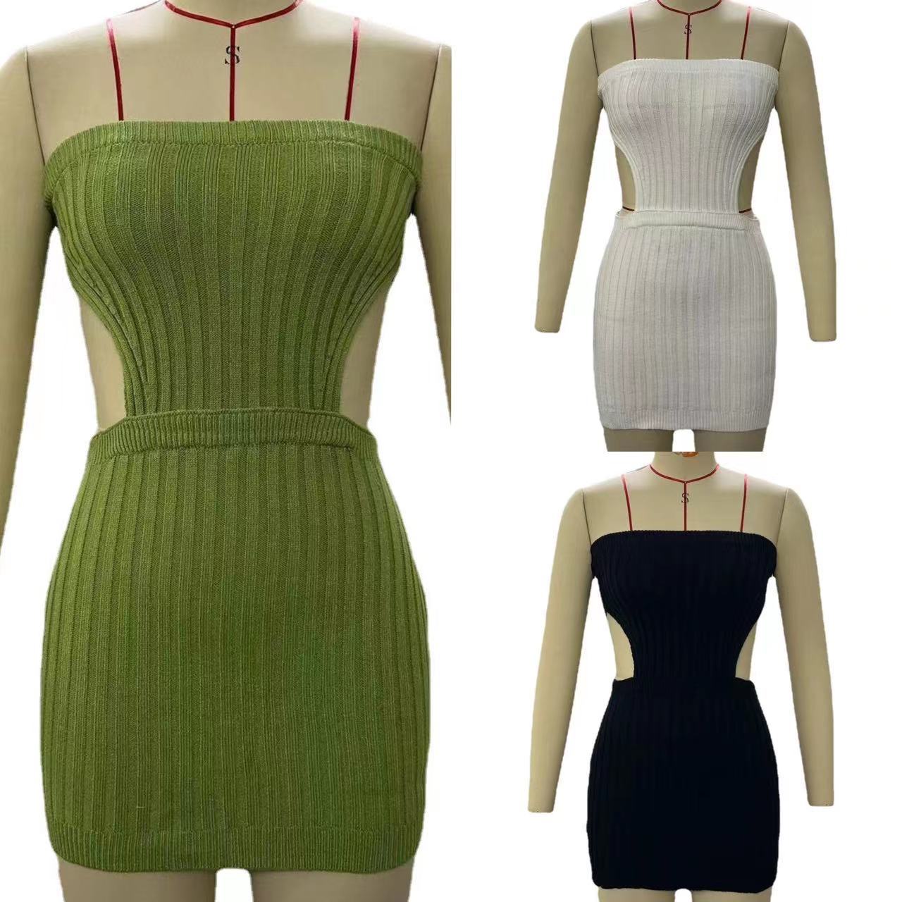 Damen figurbetontes Mini-Kleid mit Cut-Out-Details R&B