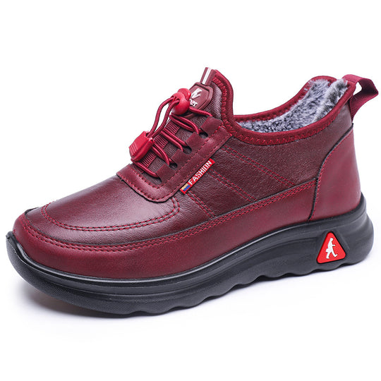 Damen Komfortable und warme Freizeit-Sneaker mit kuscheligem Innenfutter R&B