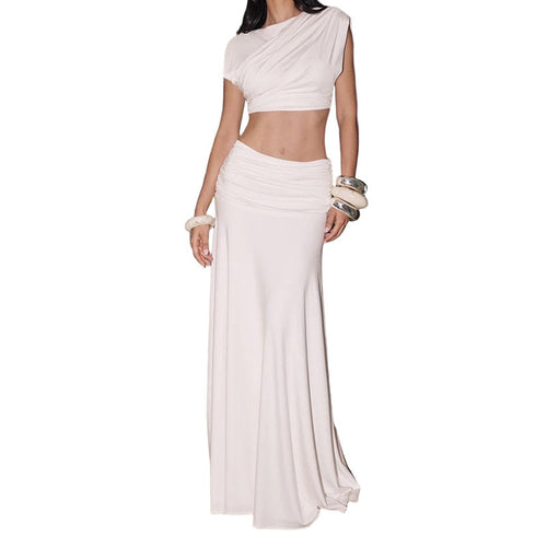 Damen elegantes Wickelkleid mit Rüschendetails R&B